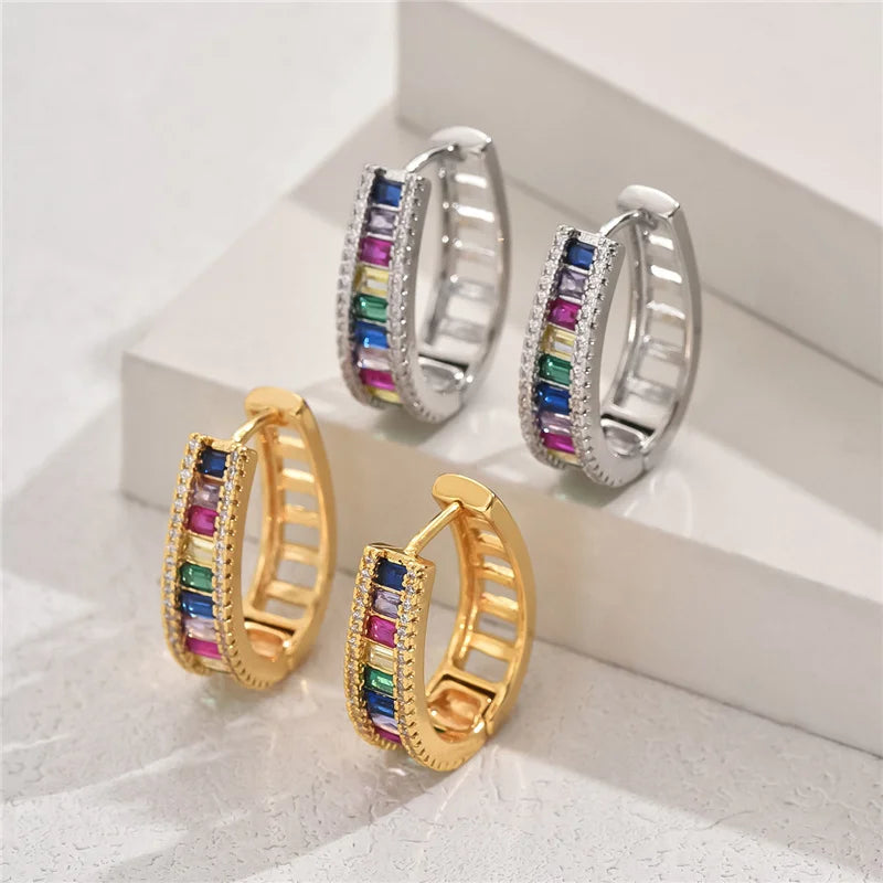 Aurelya – Elegante Regenbogen-Ohrringe