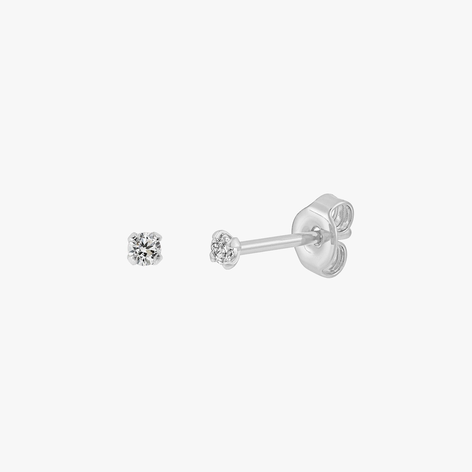 Sloane - Glitzernde Mini Ohrstecker 2mm