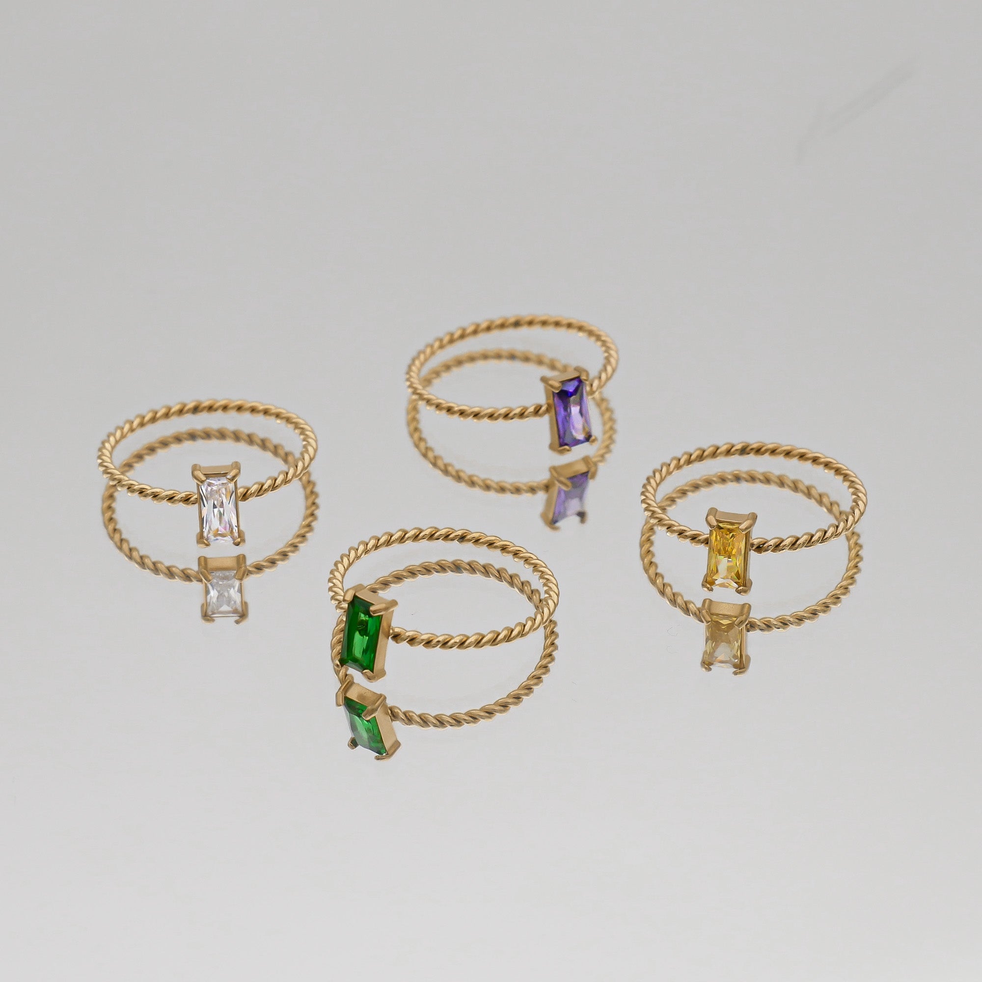 Selin – Ring mit gedrehter Edelstein