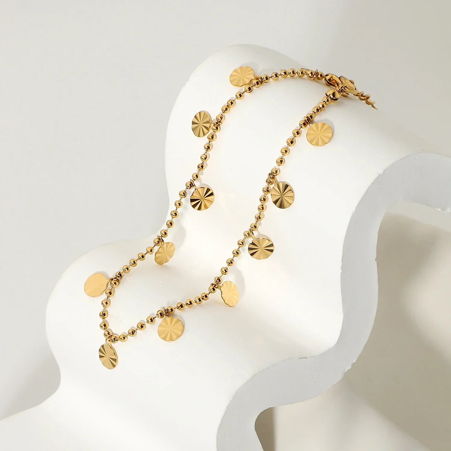 Nina – Fußkettchen Gold