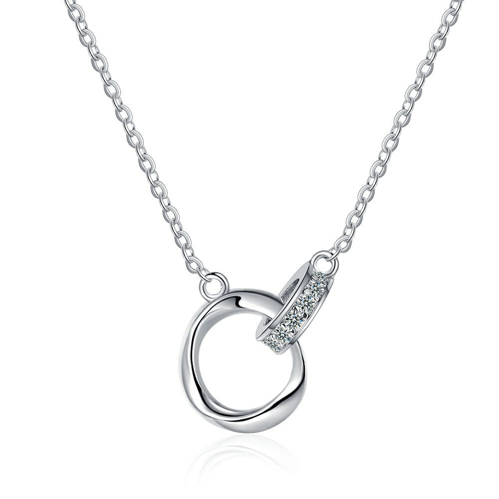 Kris – Liebe Möbius-Schmuckhalskette aus Sterlingsilber