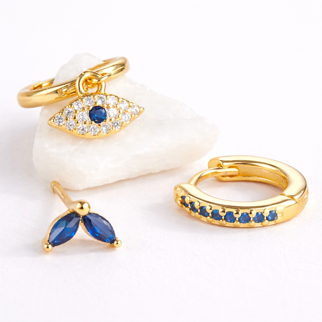 Cristine – Set mit Teufelsaugen-Ohrringen