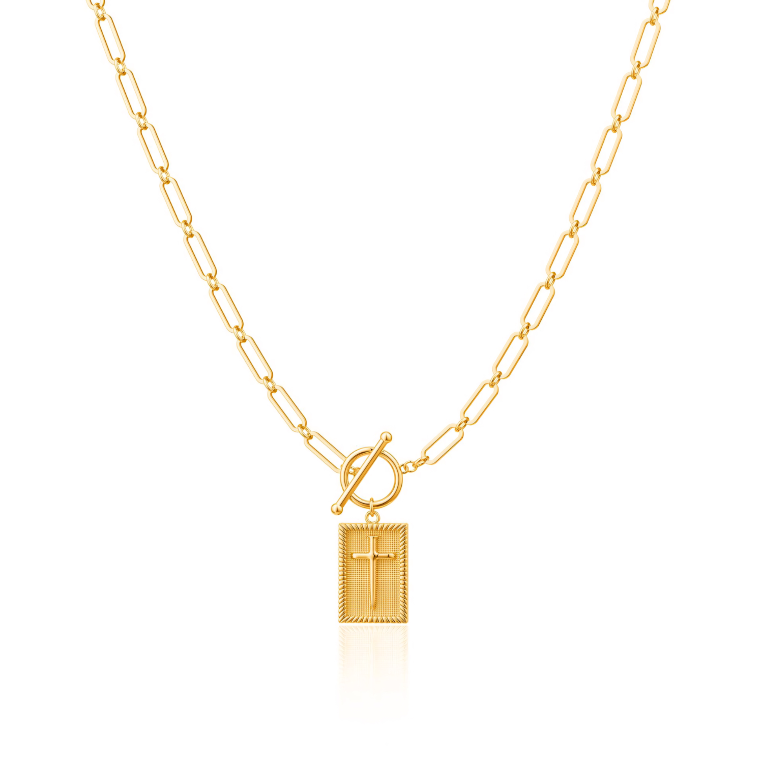 Marielle – Kette Kreuz Nagel Elegant