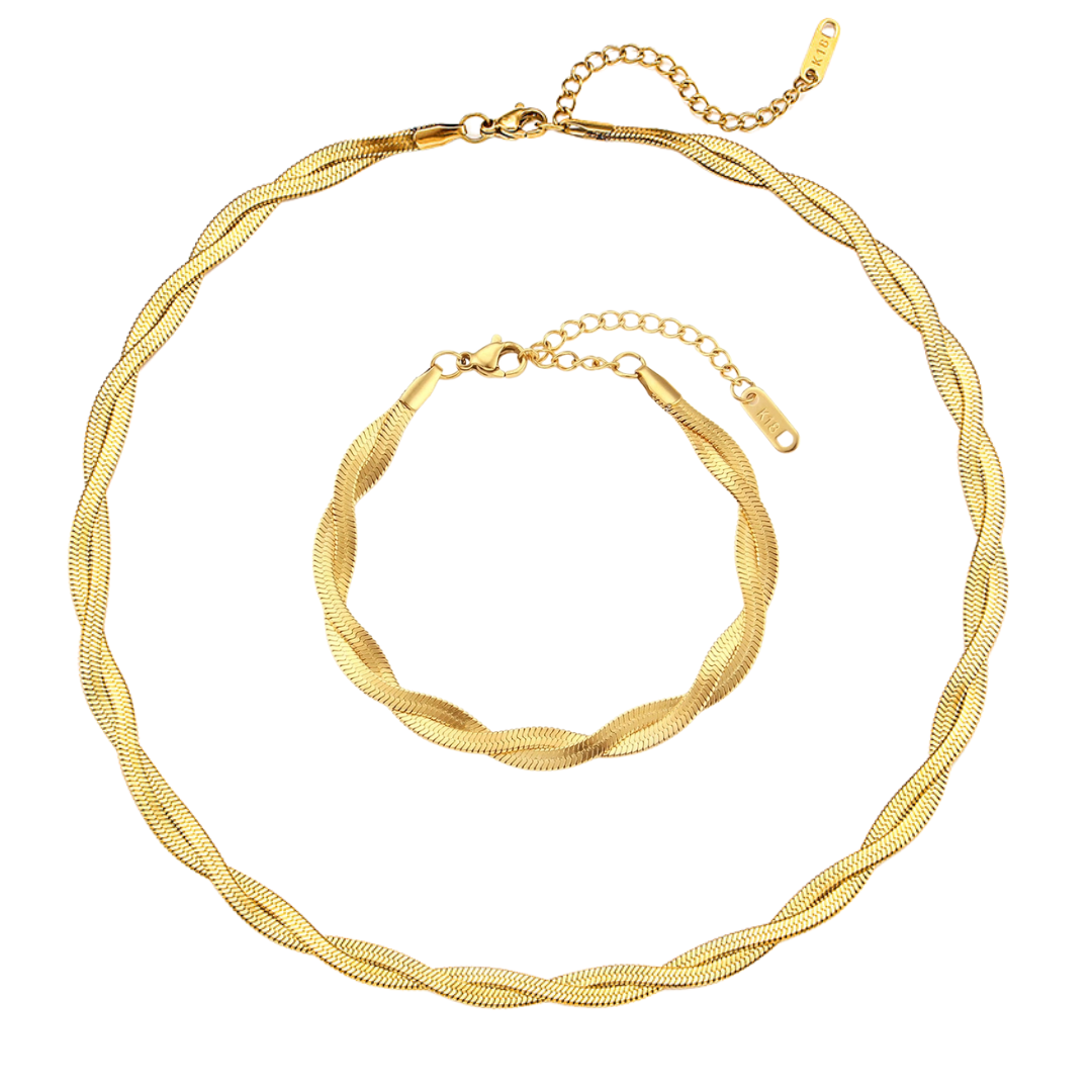 Miya – Set Gedrehte Schlangenkette