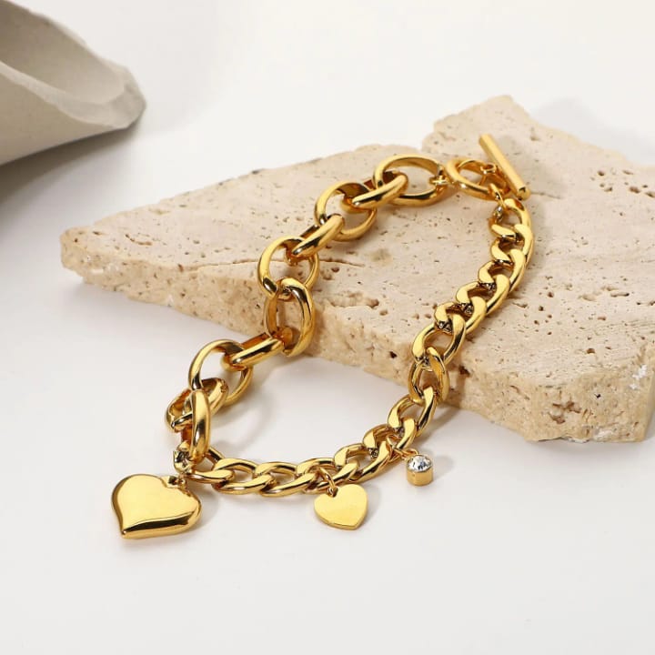 Akira – Elegantes Herzarmband mit Zirkonia