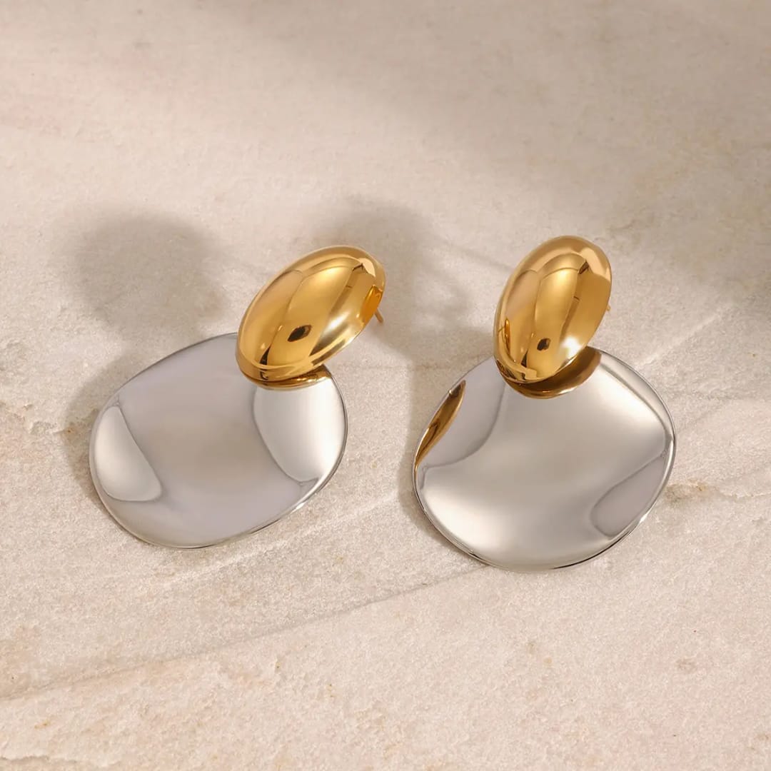 Diana – Elegante Hängende Gold-Ohrringe