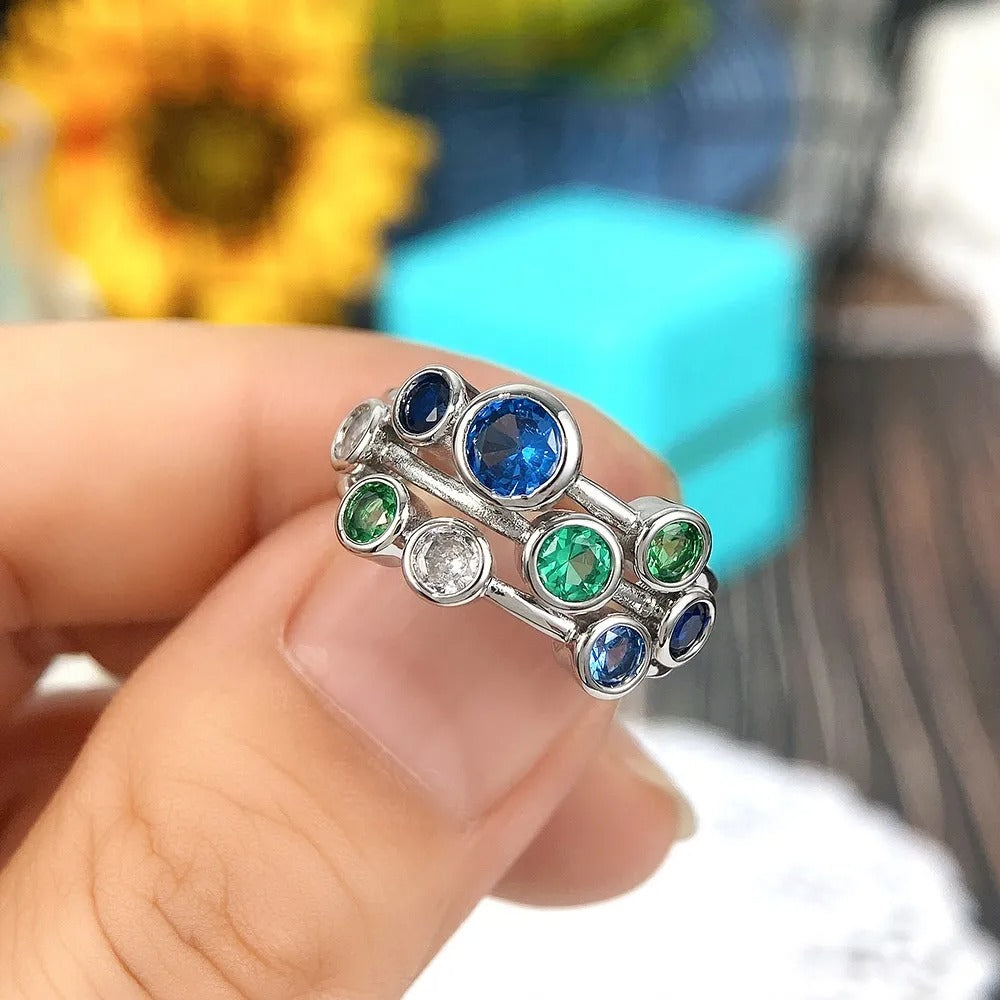 Nerina – Ring mit Ozean-Feeling und nostalgischen Kristallen