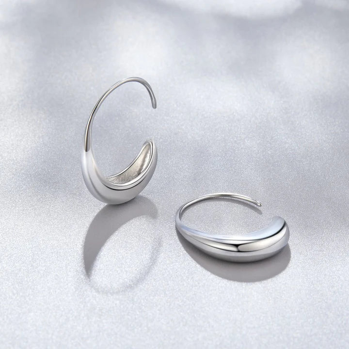 Klassische Tropfen-Ohrringe - Vintage Golden Hoop Ohrring