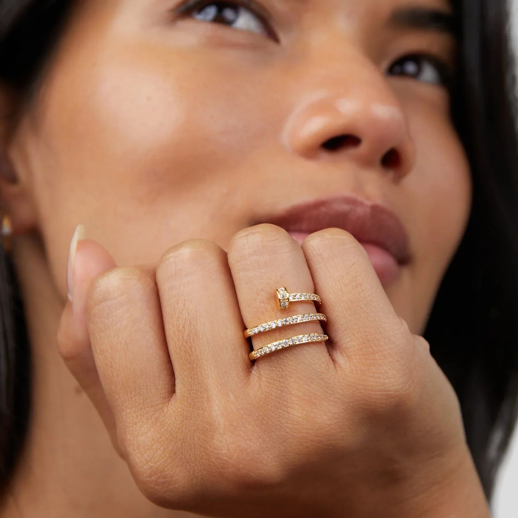 Sadie – Bague Clou Spirale Design Einzigartig für Frauen