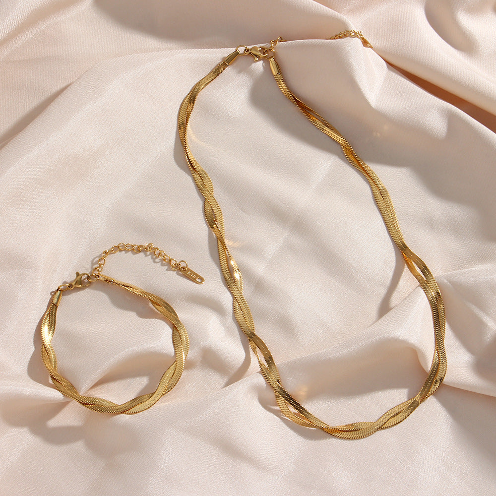 Miya – Set Gedrehte Schlangenkette