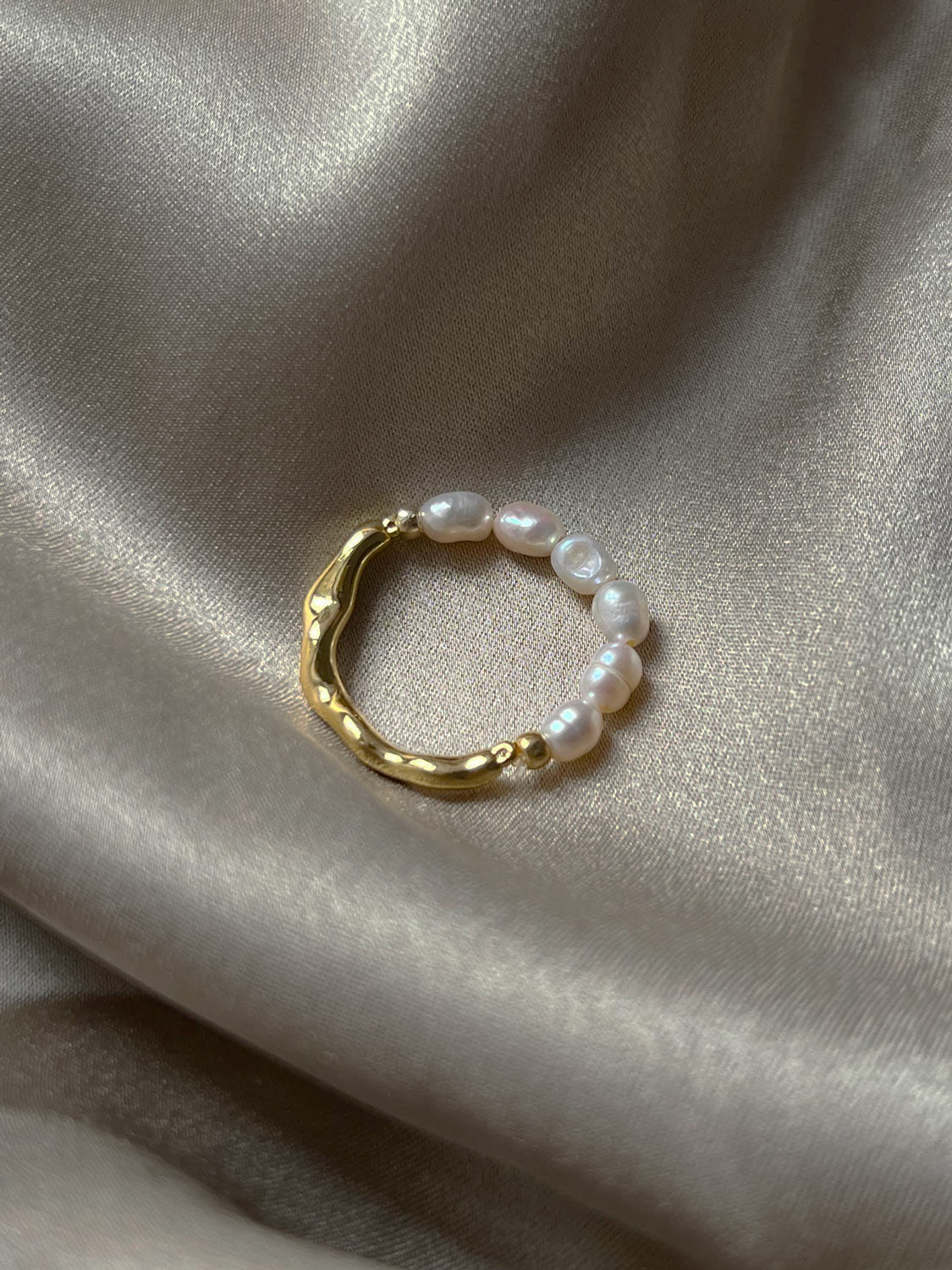 Jane - Duality Gold und Perlen Ring