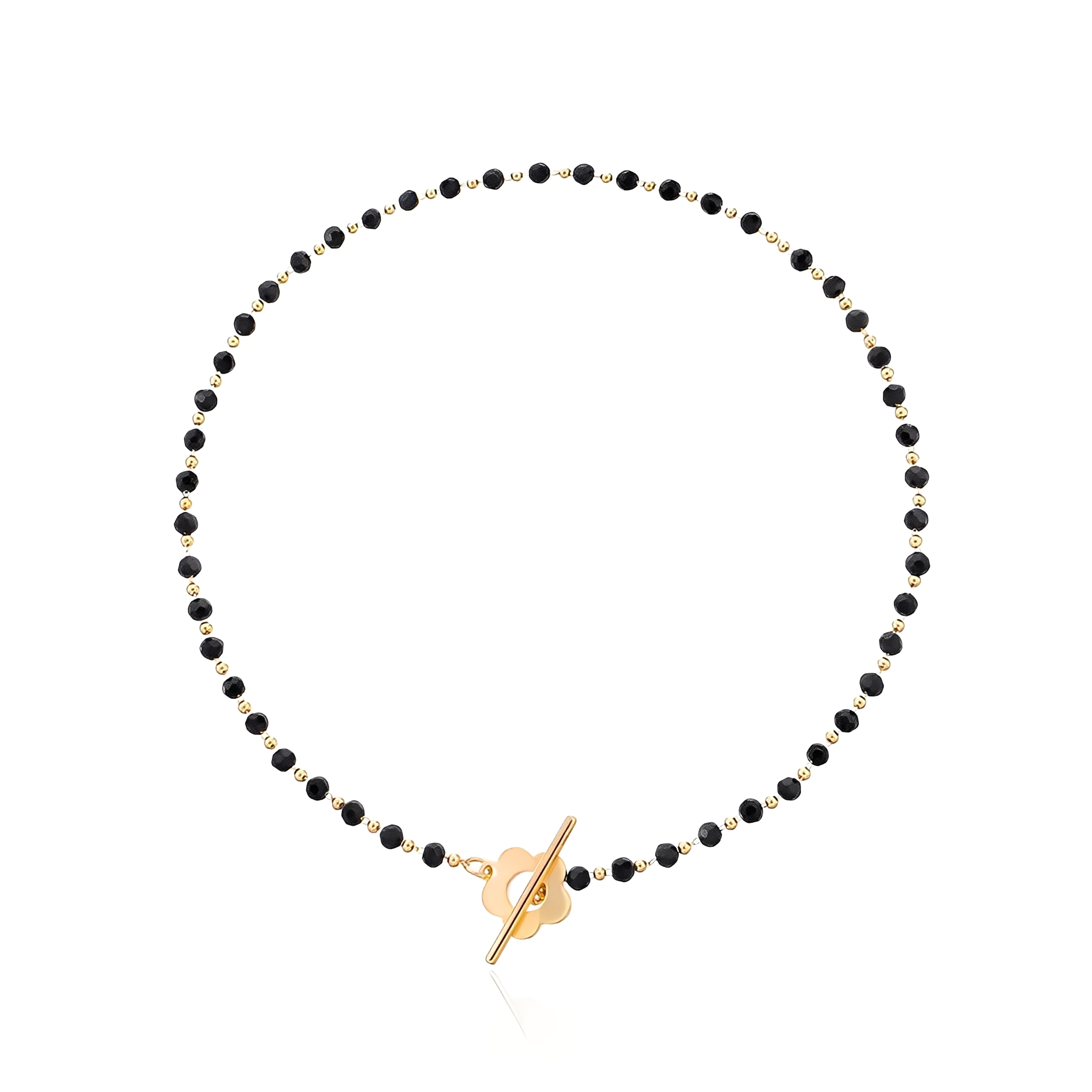 Naya – Collier Ras-du-Cou Floral mit Blumenverschluss