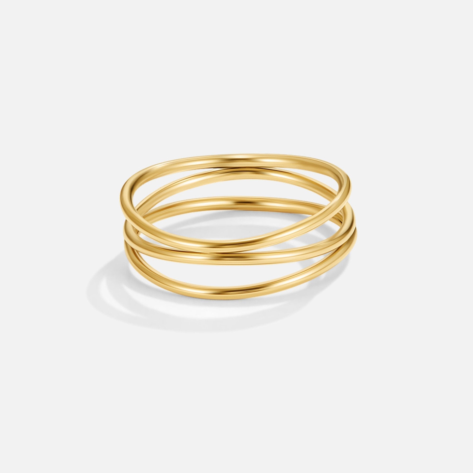 Elayna – Ring Unendlichkeitsschleife Golden