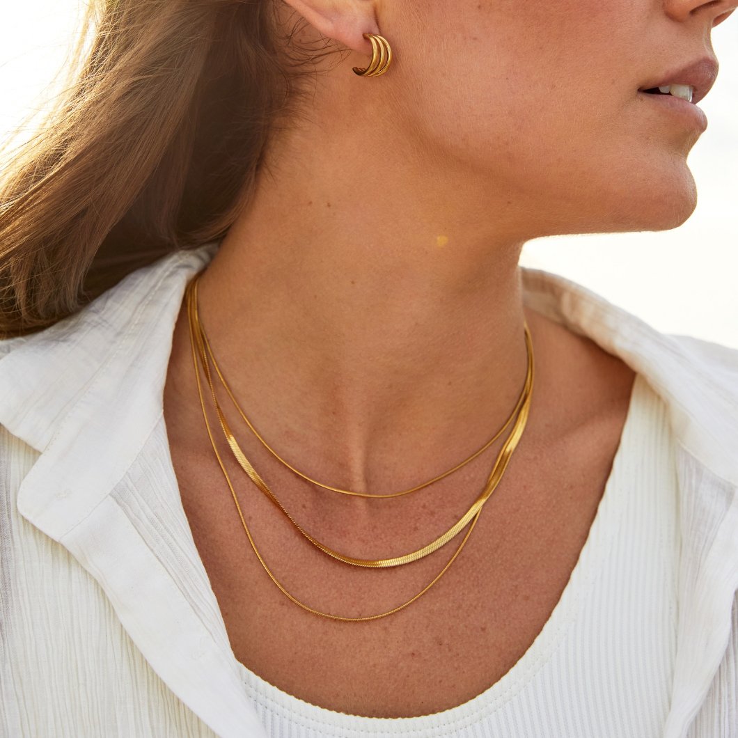Alix – Goldene Mehrreihige Kette