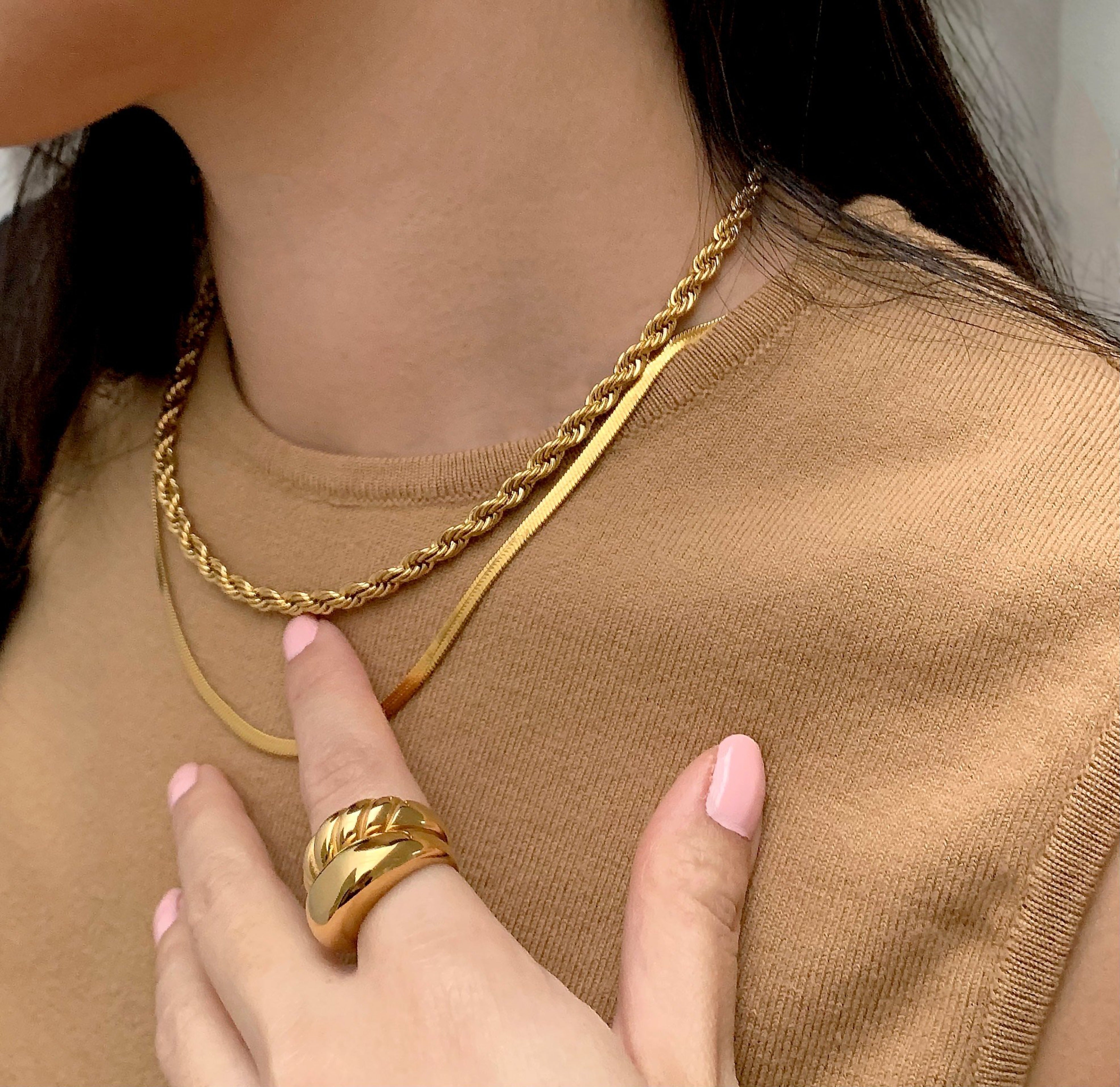 Lucienne - Kette Schlange aus Gold Elegant