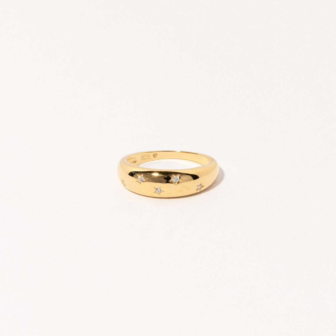 Stern Ring - Kuppel Siegelring