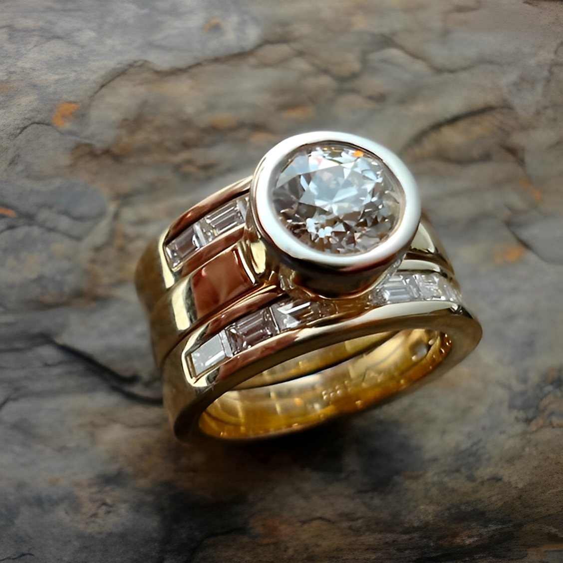 Ophelia – Retro Leuchtendes Glas Ring