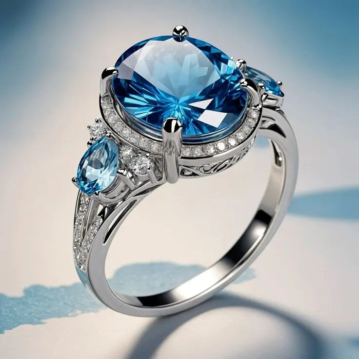 Thalina – Antiker Ring mit Meeresherz-Motiv