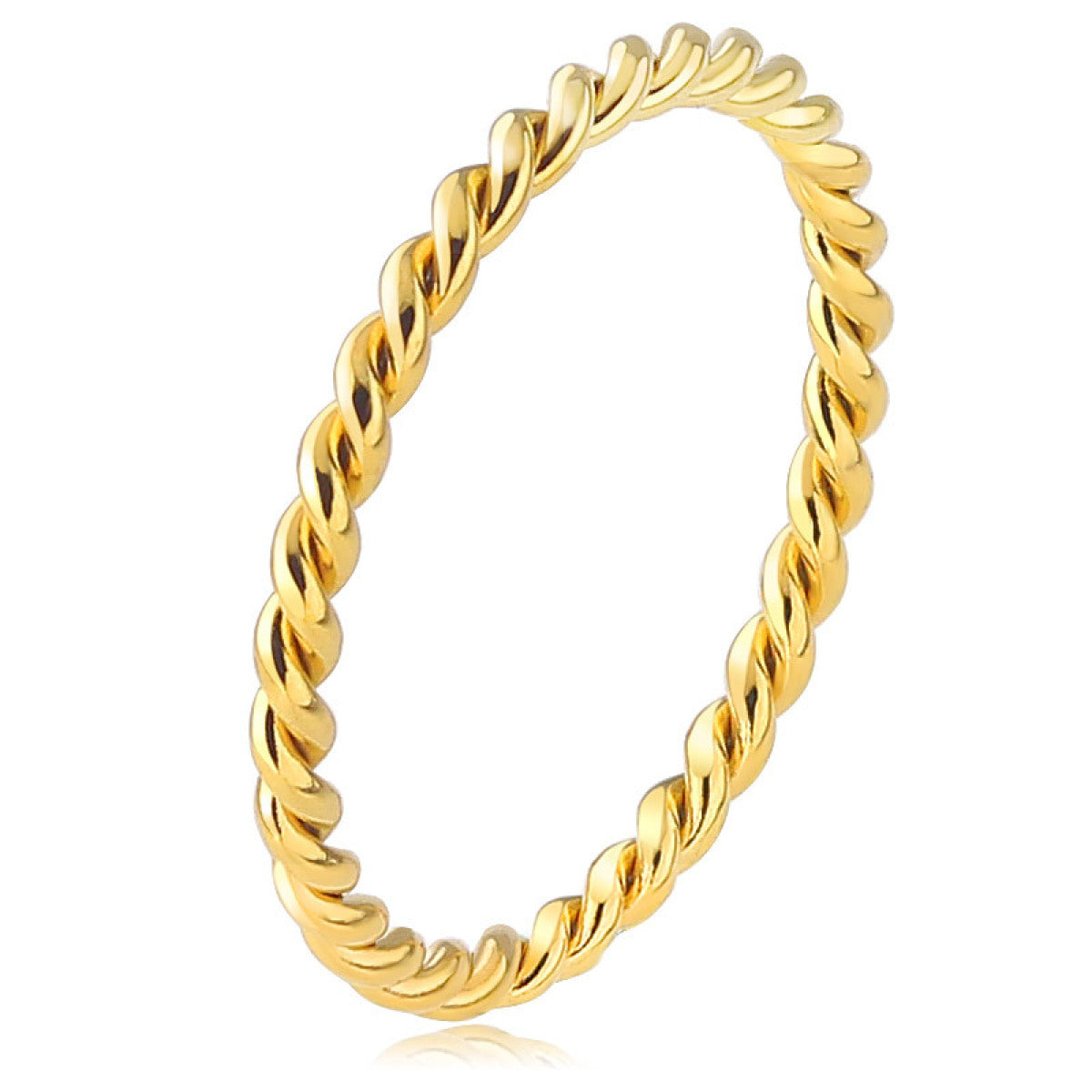 Rina – Gedrehter Ring aus Titanstahl