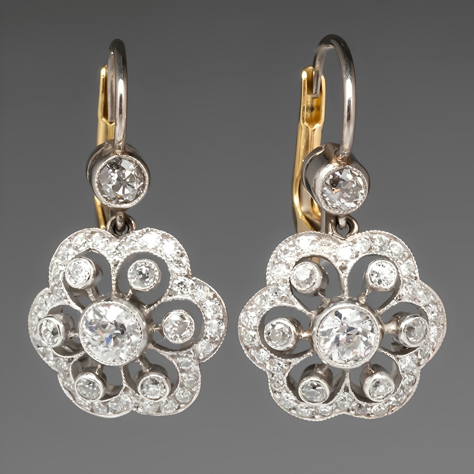 Karylle – Ohrringe Mandala Vintage mit Kristallen