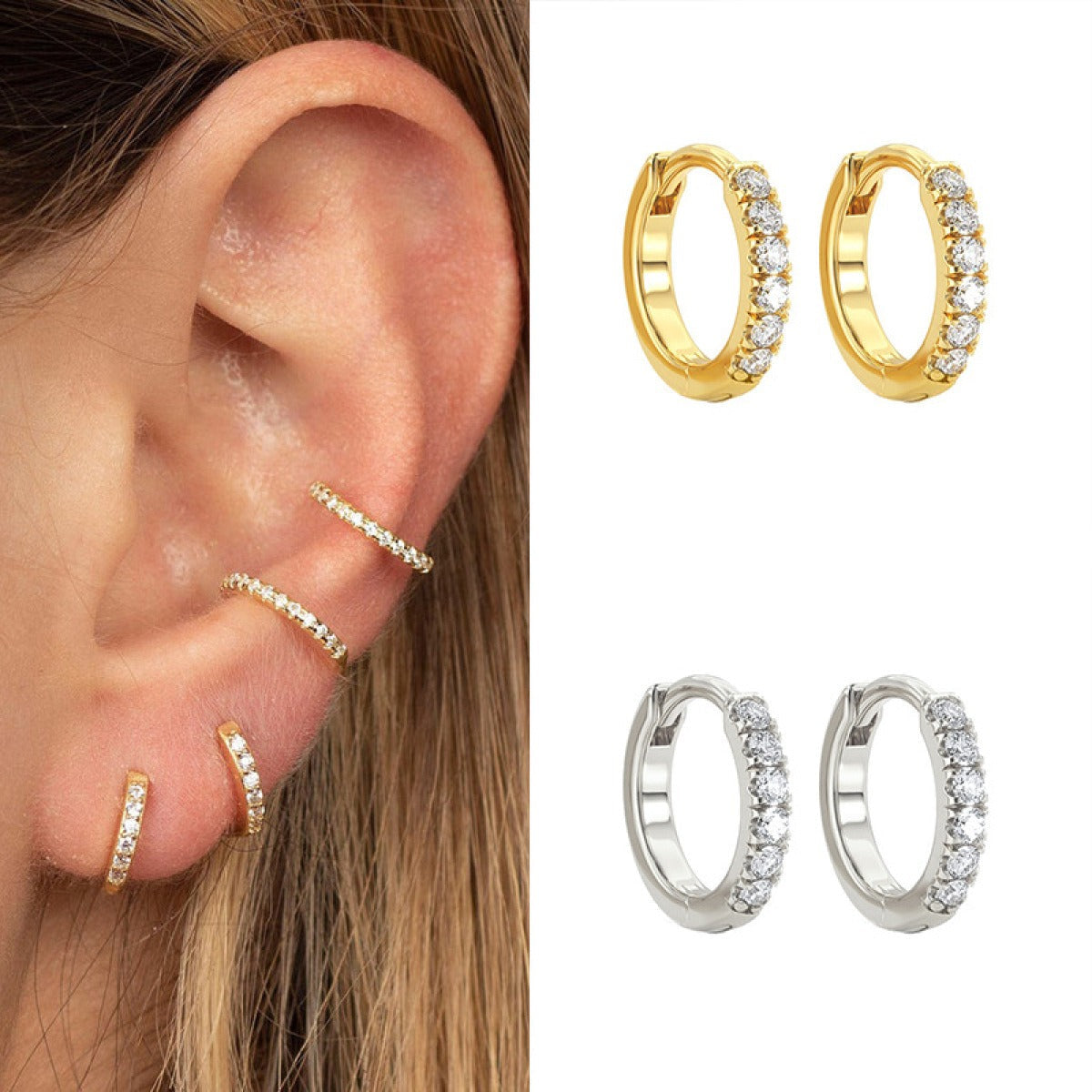 Mila – Elegante Mikro-runde Ohrringe