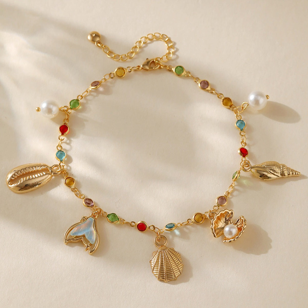 Alma – Kette für den Knöchel Boheme Gold