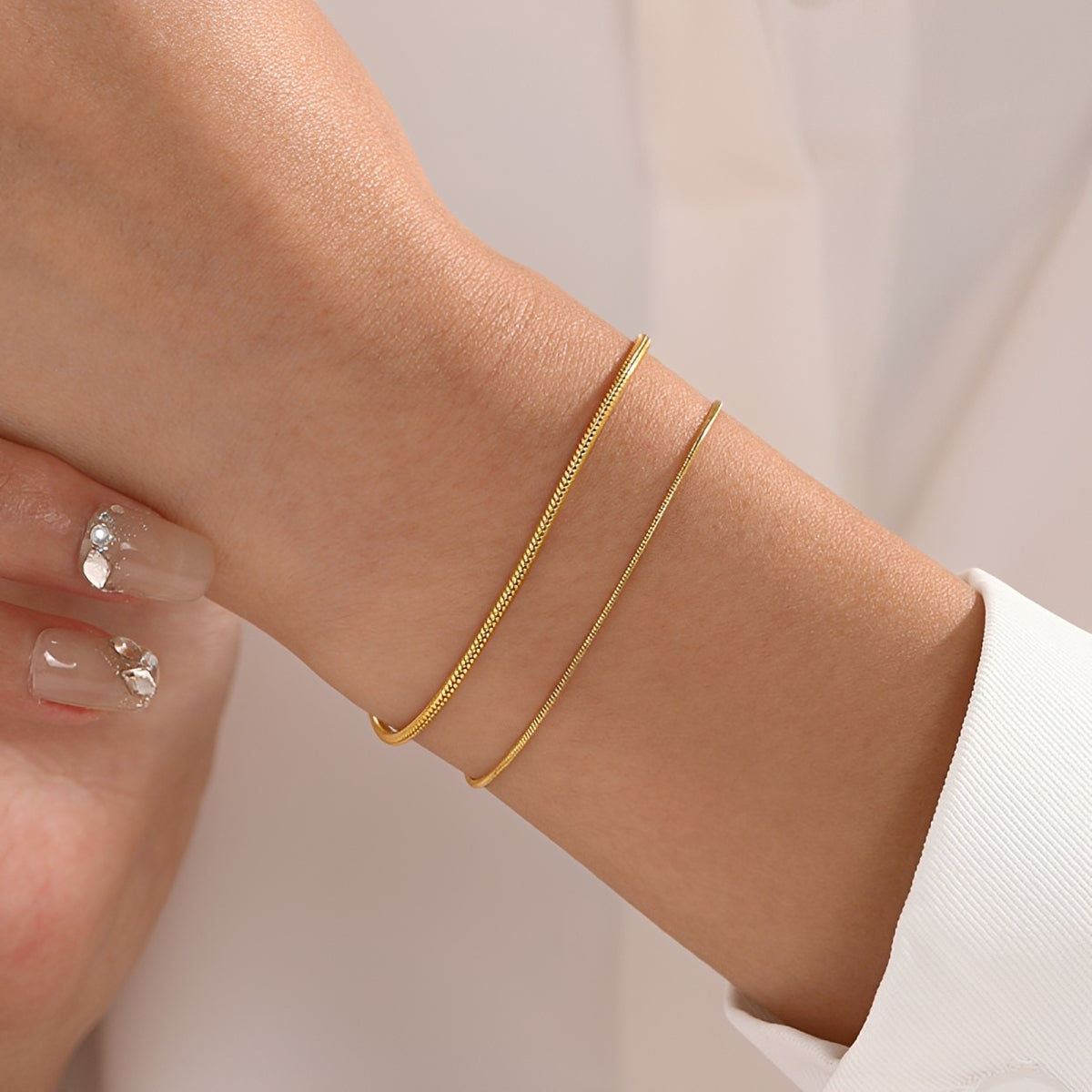 Pia – Elegantes Schlangenkettenarmband