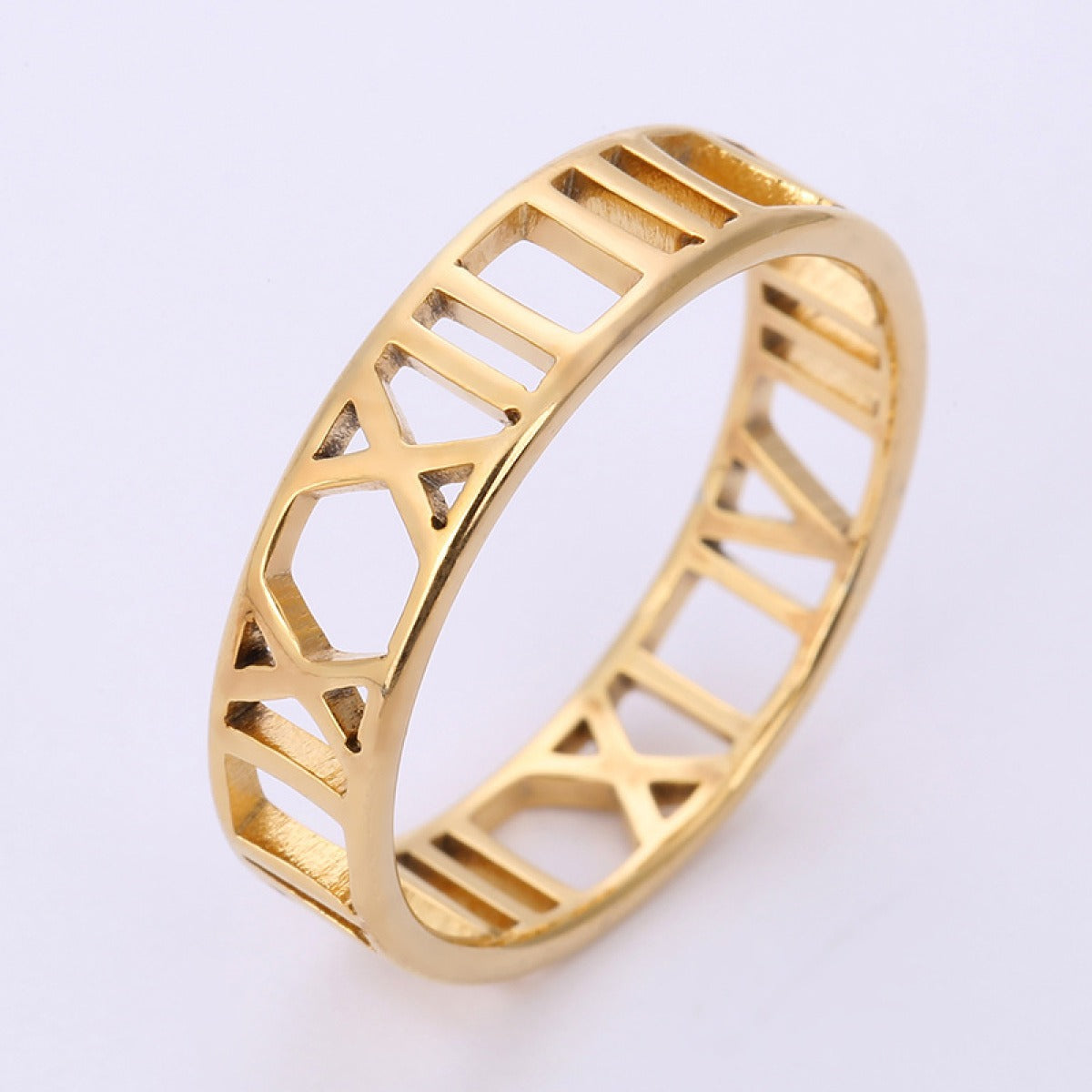Valérie – Eleganter Ring mit römischen Ziffern