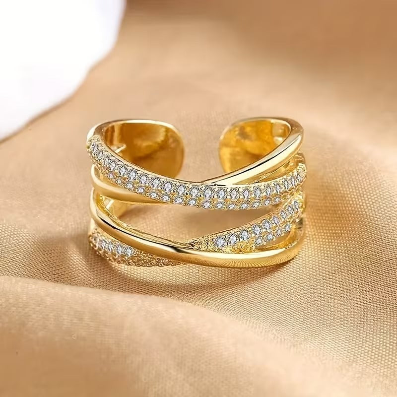 Isabella – Doppelschichtige Überkreuzte Ring