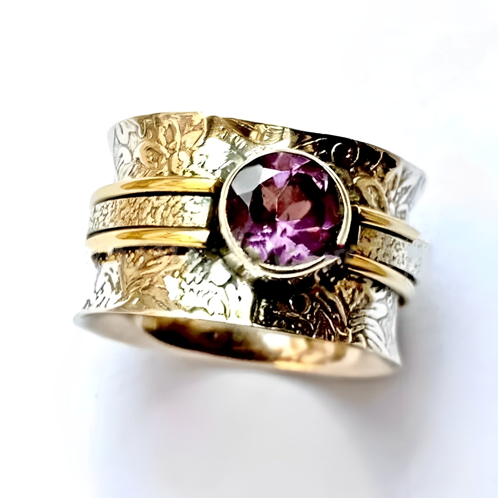 Elanya – Boho-Meditationsring aus Kristall