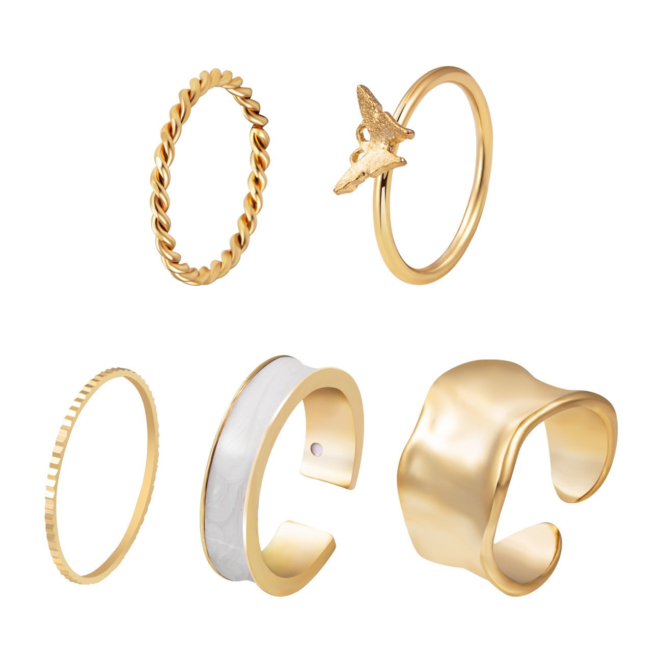 Chloe – Moderne Schmetterlingsring