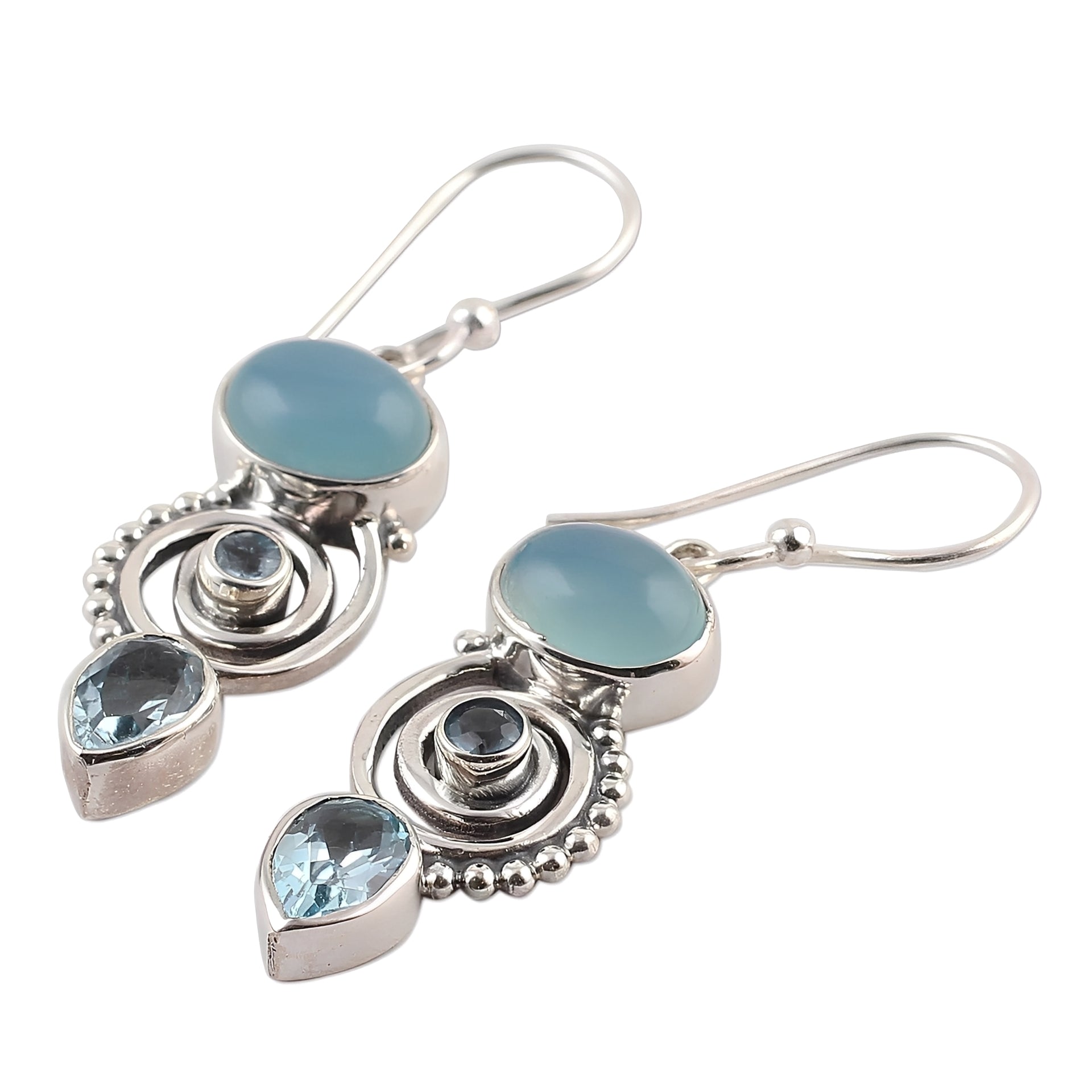 Cassie – Vintage-Ohrringe mit Mondstein