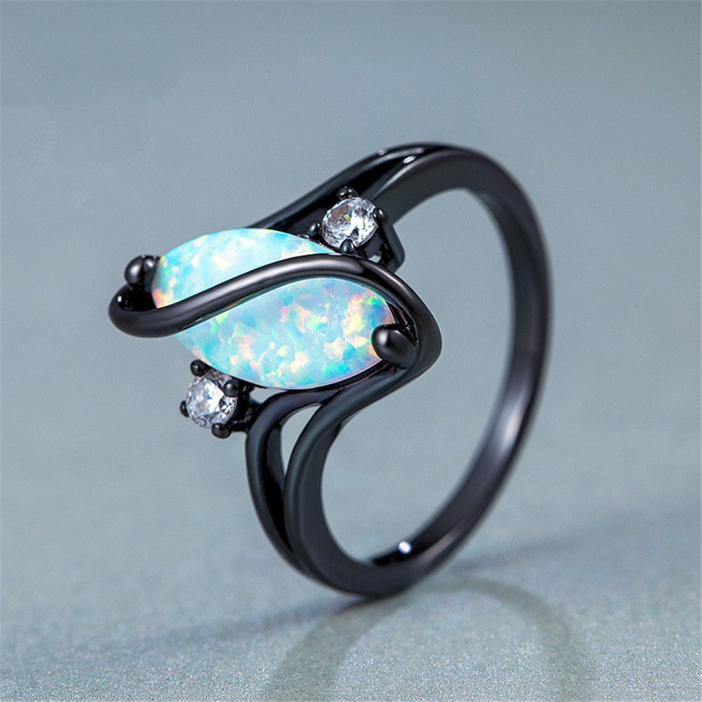 Shuvee – Ring Pferdeauge S Gold Blau & Schwarz