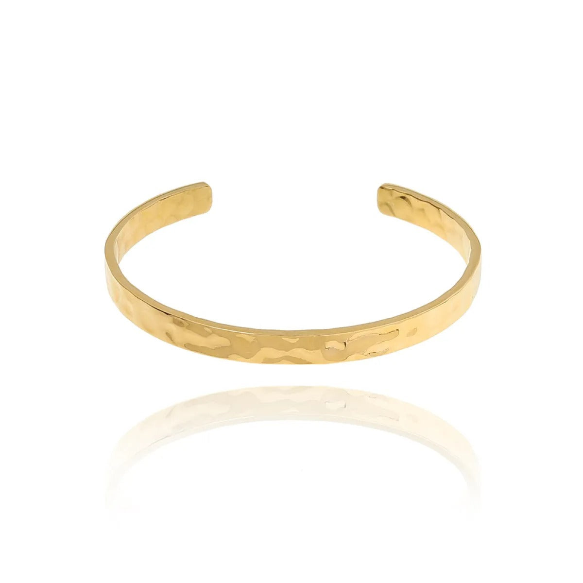 Ariane – Organisches, geschmolzenes Metallarmband