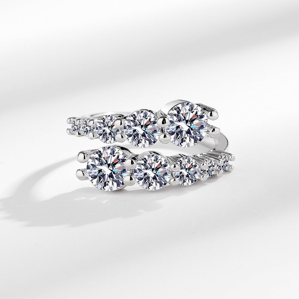 Kylie – Ring mit Mikro-eingebettetem Zirkon im exklusiven Design