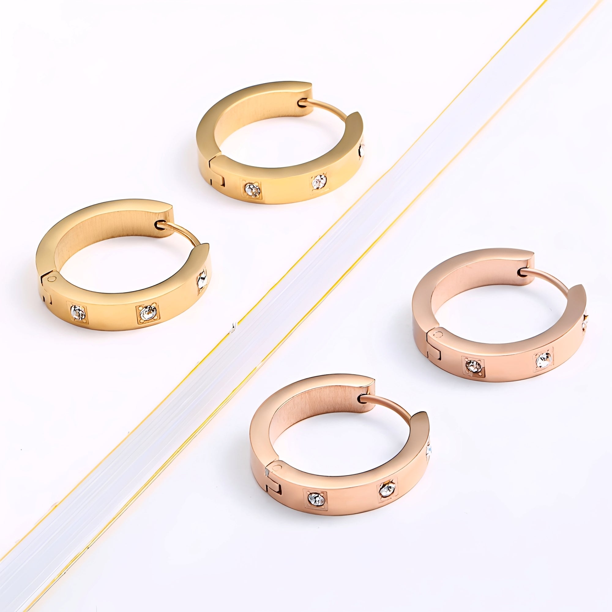 Alina – Elegante Ohrringe mit mikrogefassten Zirkonien