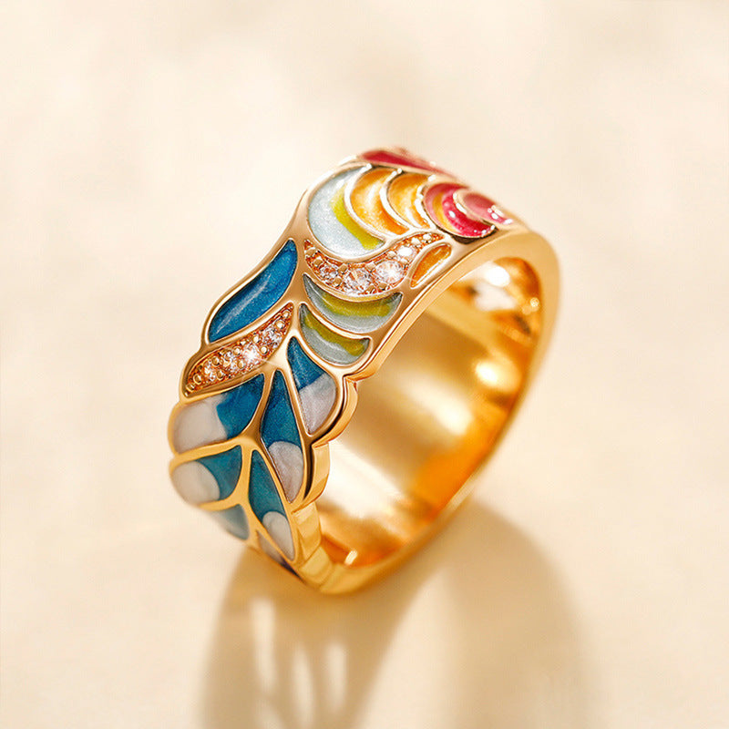 Cerelia – Verstellbarer Emaille-Ring