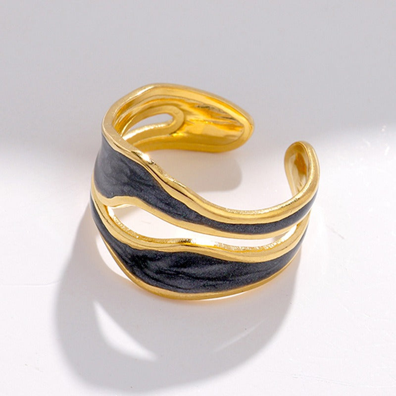 Elina – Vintage-Ring in Weißem Gold Elegant