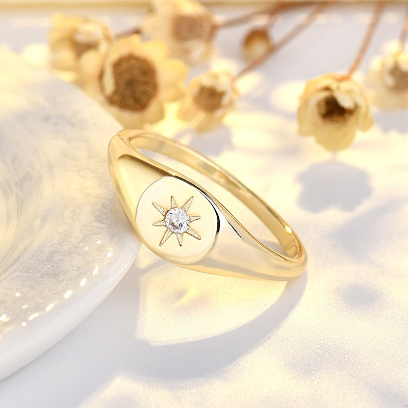 Amelie – Ring mit goldener Stern