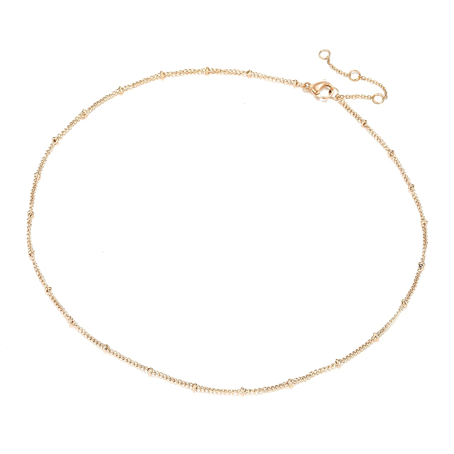 Vina – Goldene Schlüsselbein-Kette aus Stahl