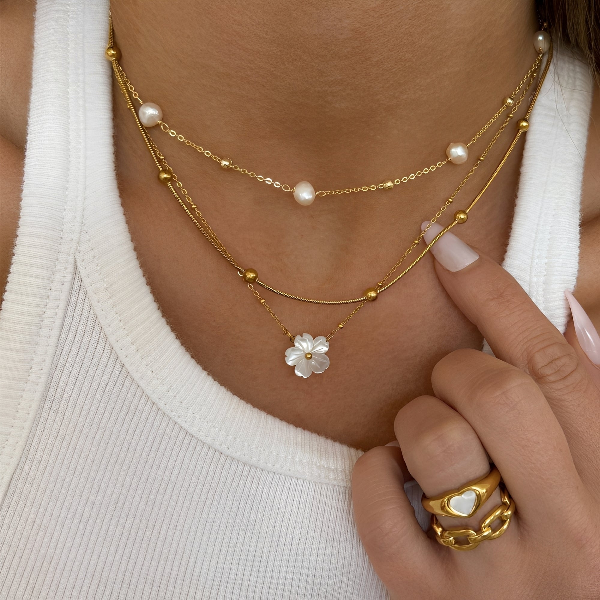 Elena – Halsband Choker aus Edelstahl einfach und vielseitig