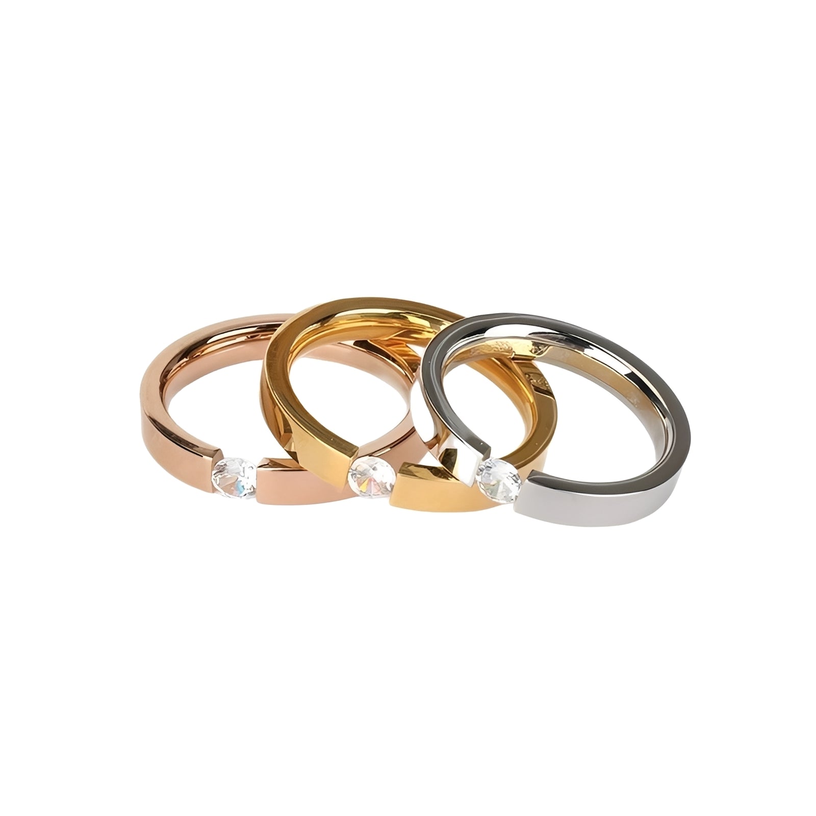 Adriana – Eleganter Zirkonia-Ring für Paare