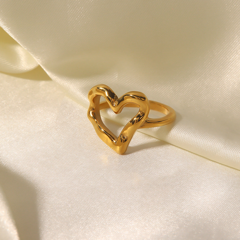 Anne – Elegante Ring aus titanbeschichtetem Stahl