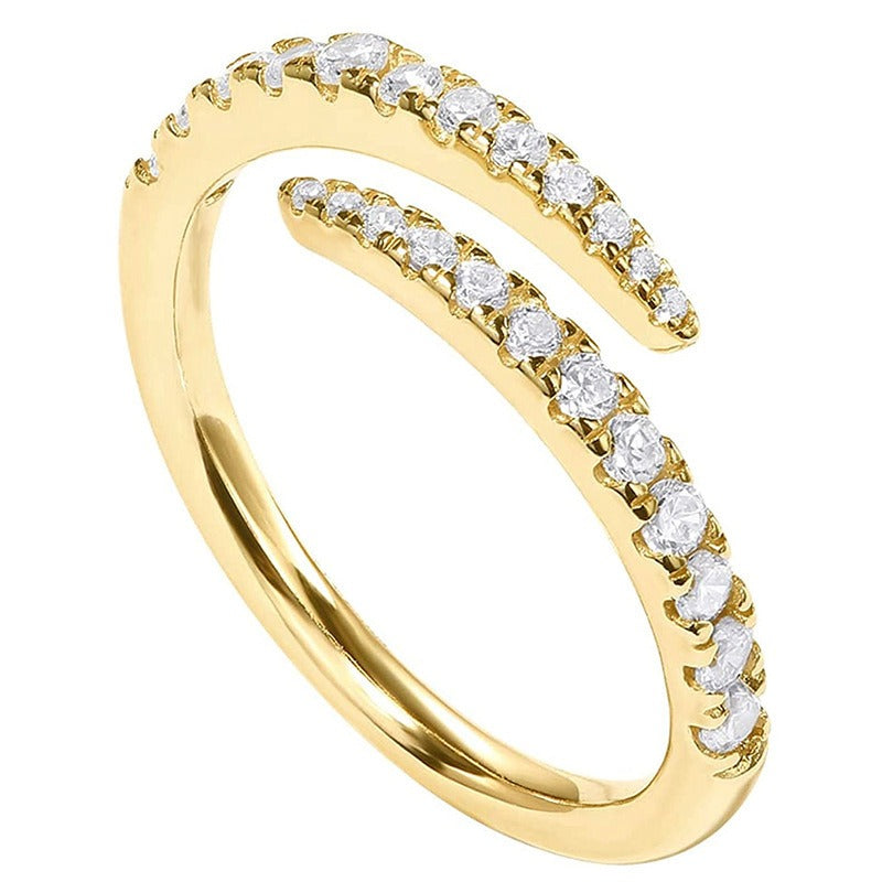 Naomi – Ring Zirkon Minimalistisch Verstellbar