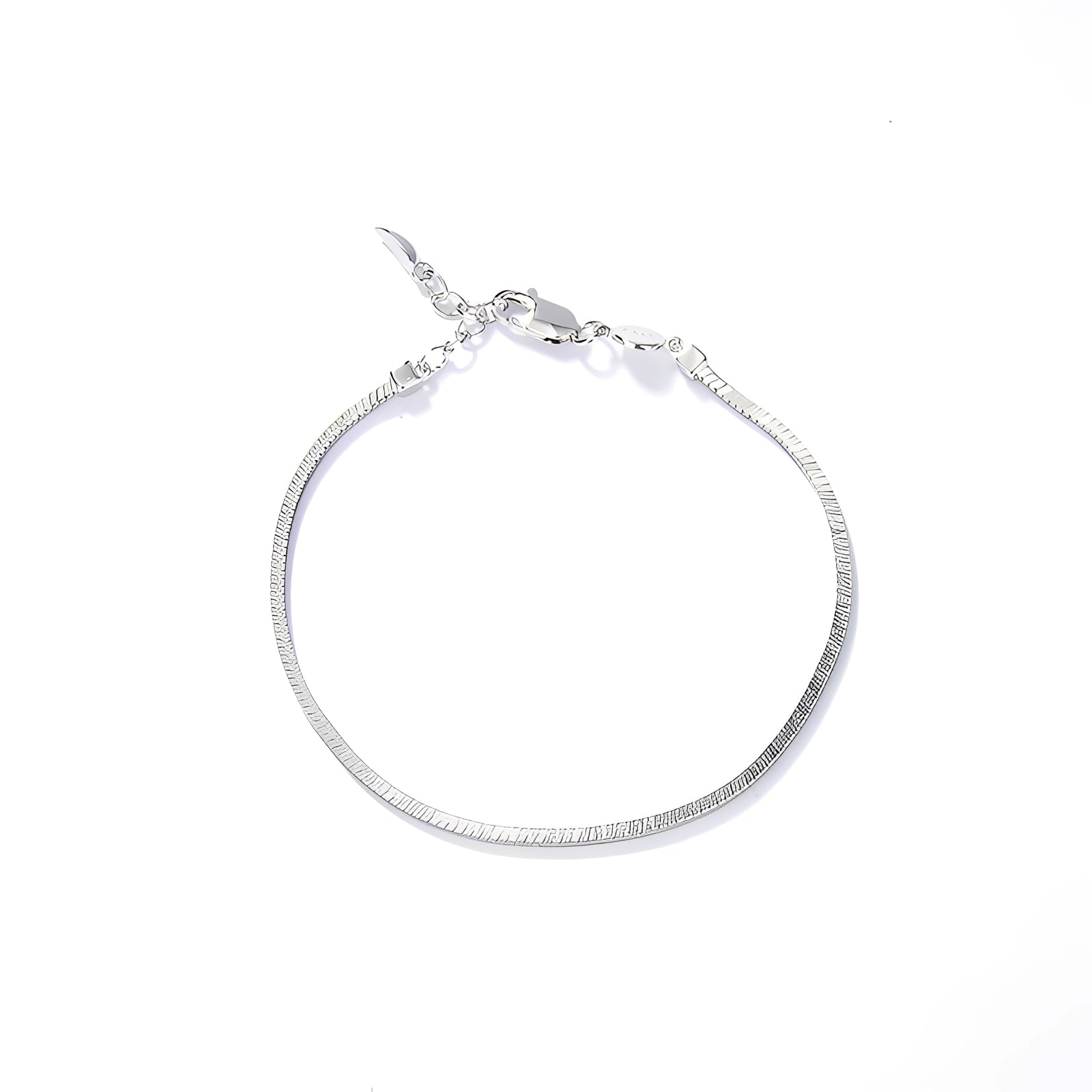 Sofia – Silberne Schlangenkette Armband