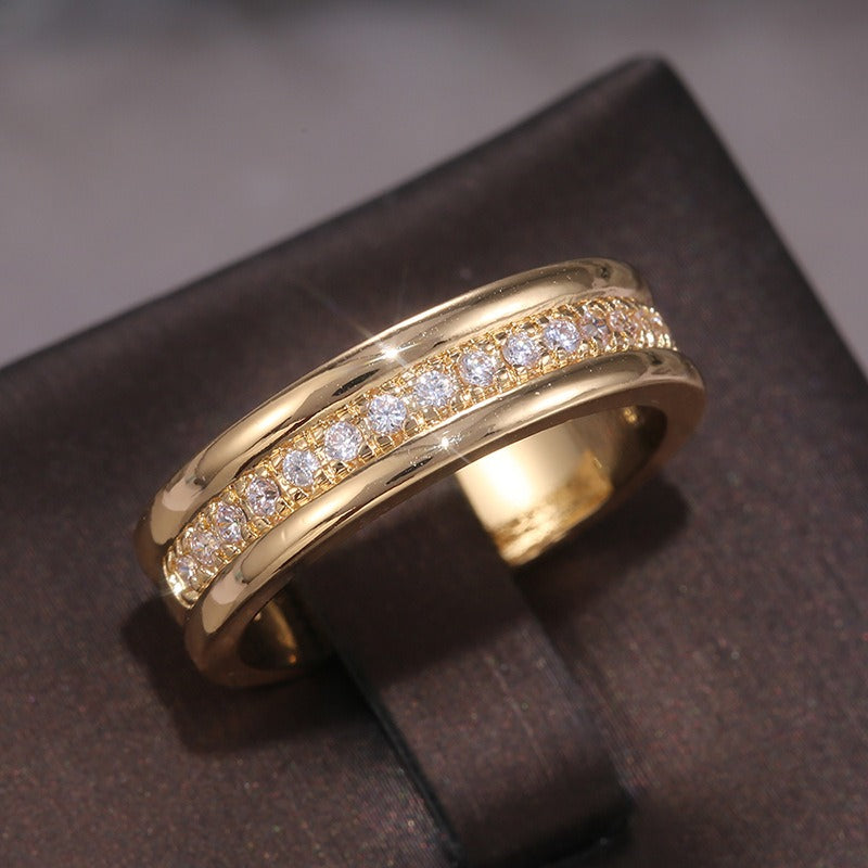 Lyssa – Eleganter Ring mit Doppeltem Zirkon