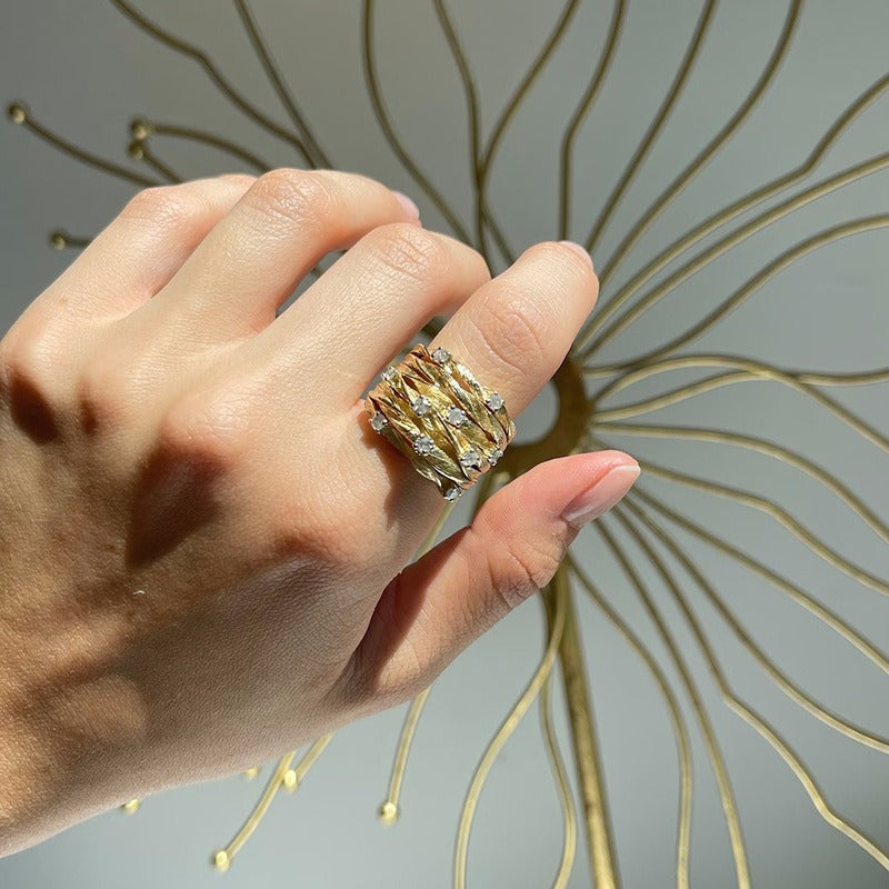 Maya – Eleganter Goldener Vintage-Ring