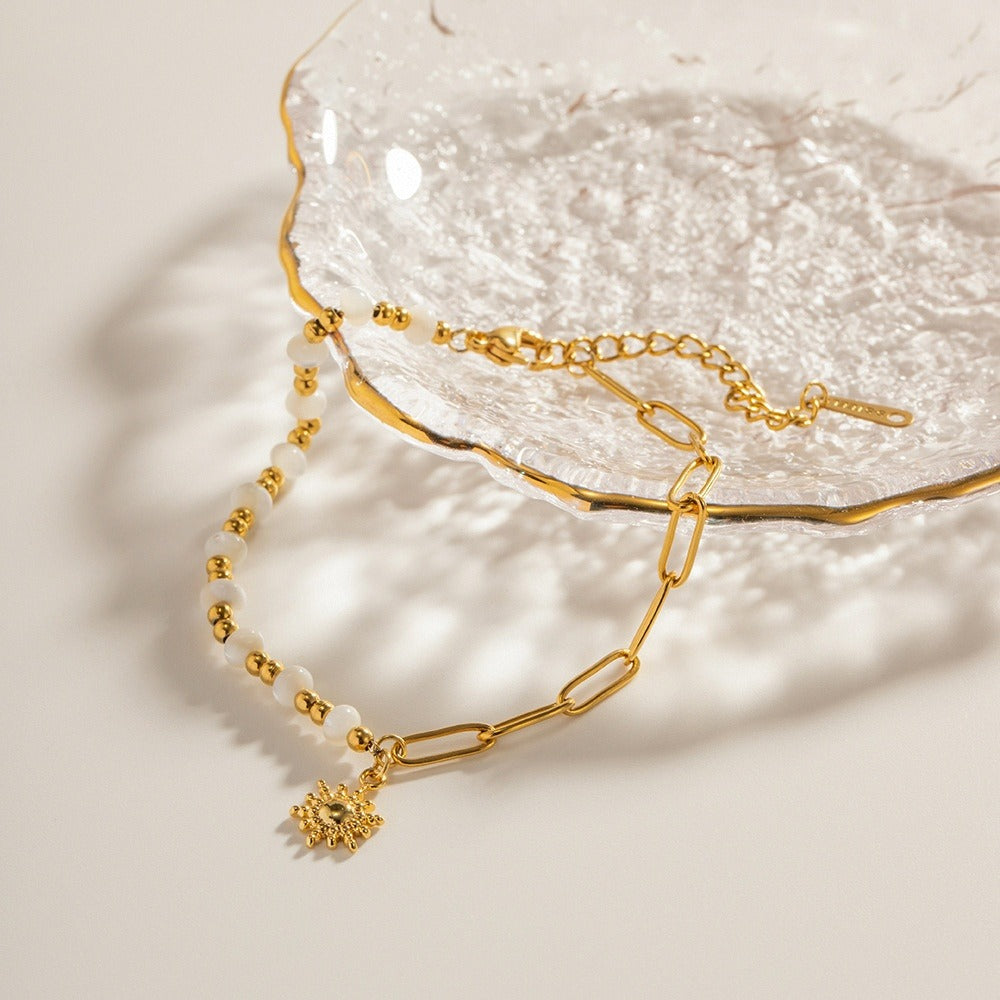 Solara – Elegantes Sonnenblumen-Träumearmband