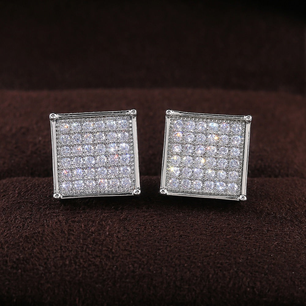Ariana – Elegante Quadratische Ohrringe mit Zirkonia