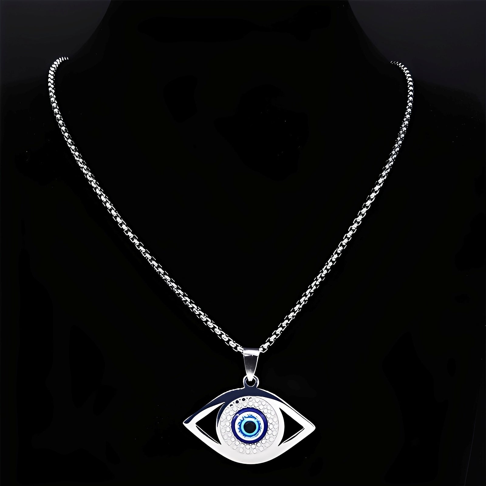 Kyra – Blaue Augenschutzkette
